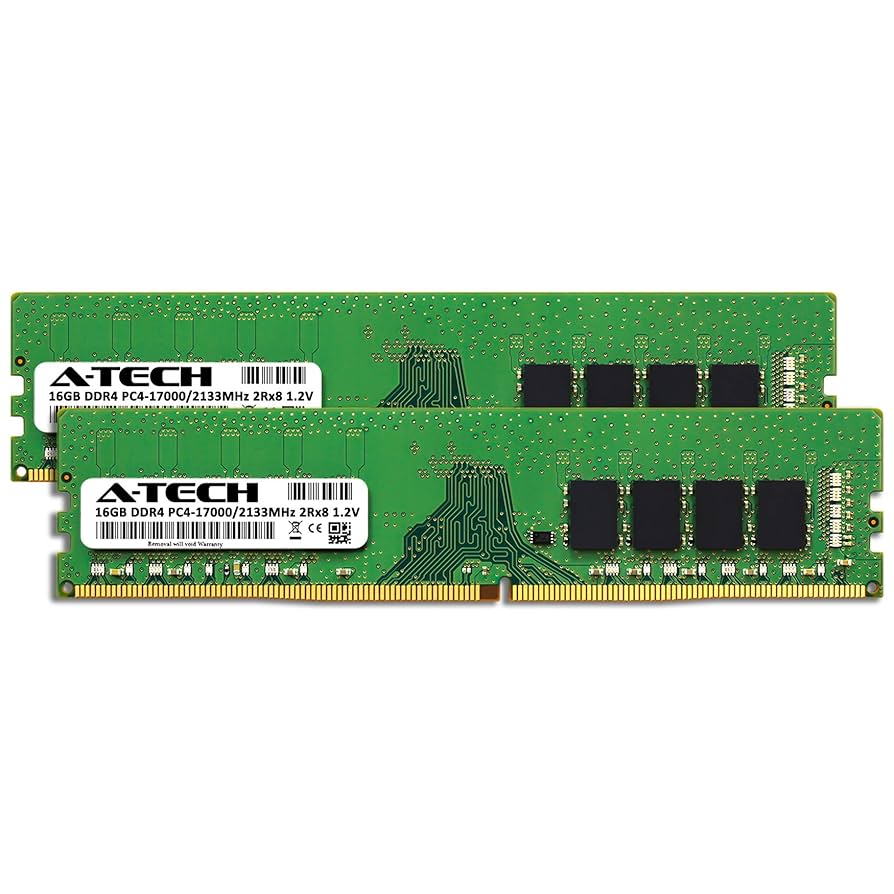 A-Tech 32GB (2x16GB) DDR4 2133 MHz UDIMM PC4-17000 (PC4